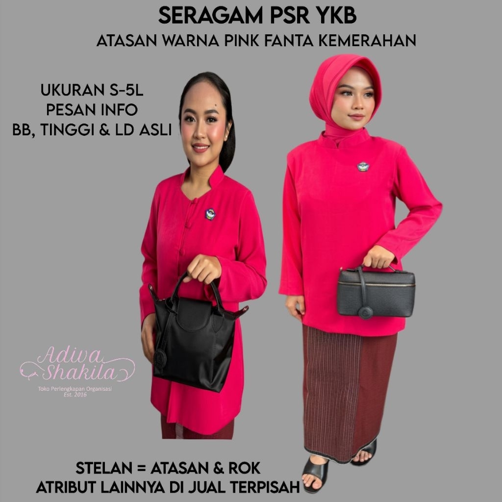 ADIVA - PSR YKB ATASAN SAJA SUDAH JAHIT KEBAYA / KURUNG MUSLIM SUDAH JAHIT
