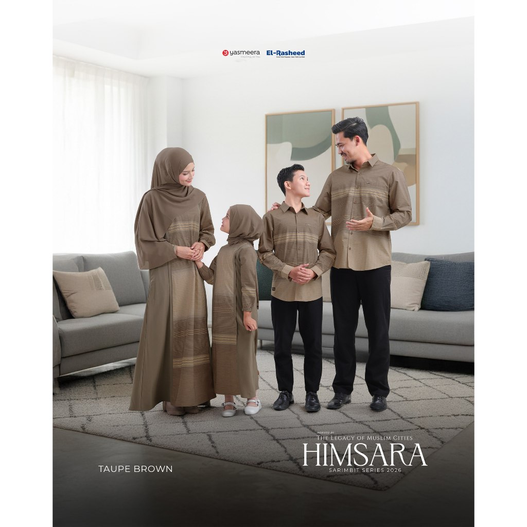 YASMEERA HIMSARA (Taupe Brown) | BISA COD SARIMBIT YASMEERA HIMSARA | SARIMBIT YASMEERA X EL-RASHEED