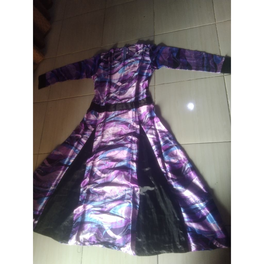 gamis bekas warna ungu