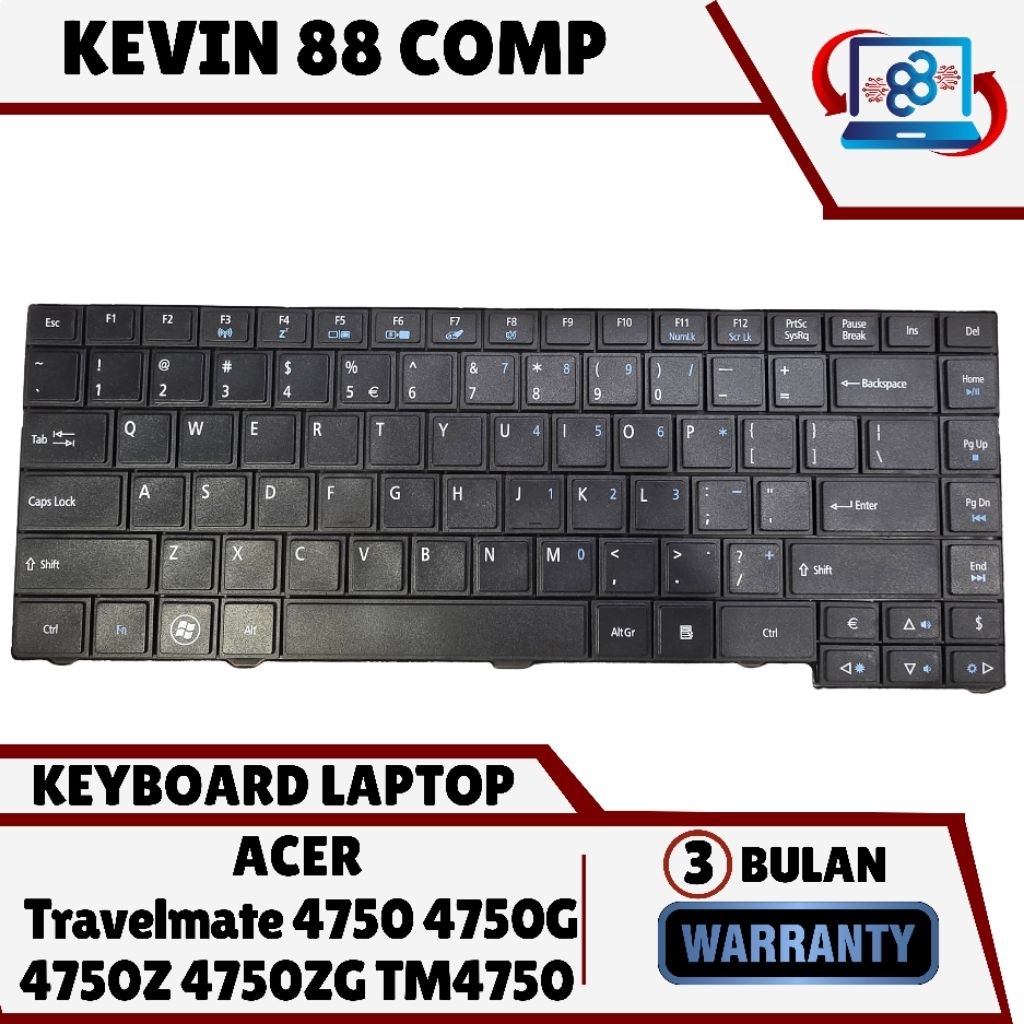Keyboard Acer Travelmate 4750 4750G 4750Z 4750ZG TM4750