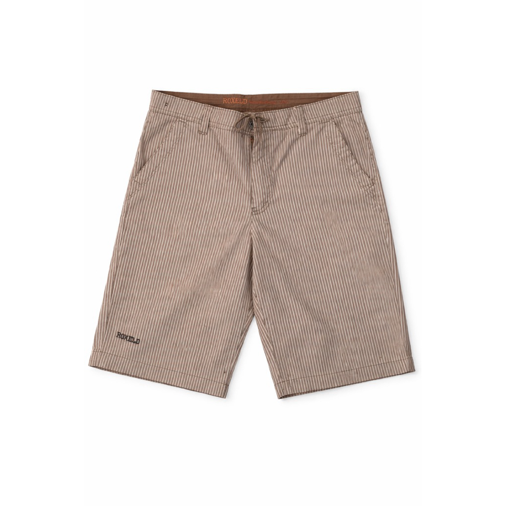 Celana Pendek Pria ROXELD Stripe Coklat