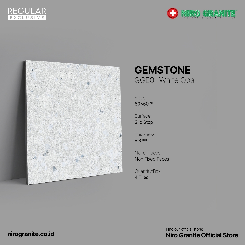 NIRO GRANITE 1st Grade - Gemstone GGE01 - Slip Stop - 60 x 60