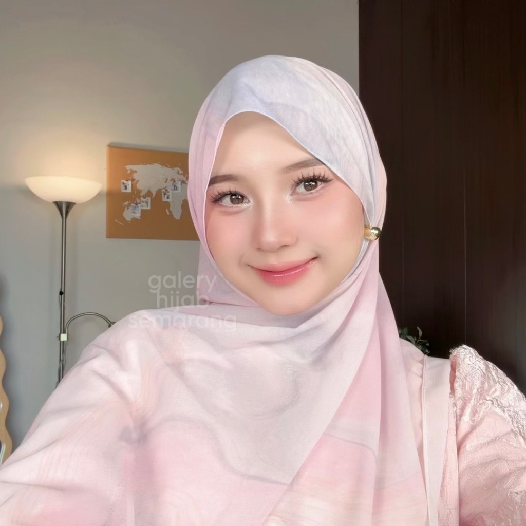 Hijab Pashmina Ceruty Motif Printing ( Pashmina ceruty babydoll motif adiva ) Pashmina Printed Cerut