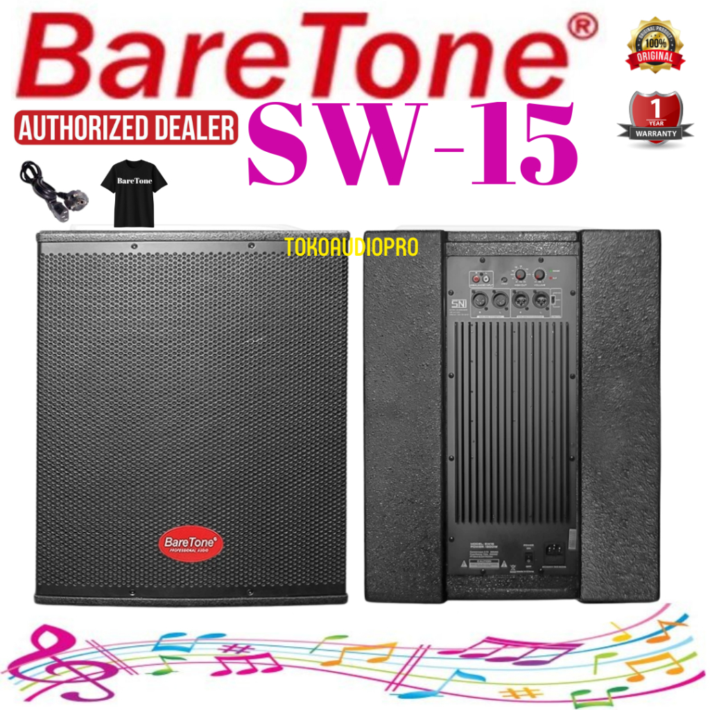 Subwoofer Aktif Baretone SW15 15-inch Aktif Subwoofer sw-15