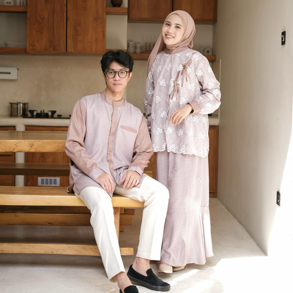 NAMIAH FAMILY SET DEWASA - Promo 4.4 Baju Sarimbit Lebaran Keluarga