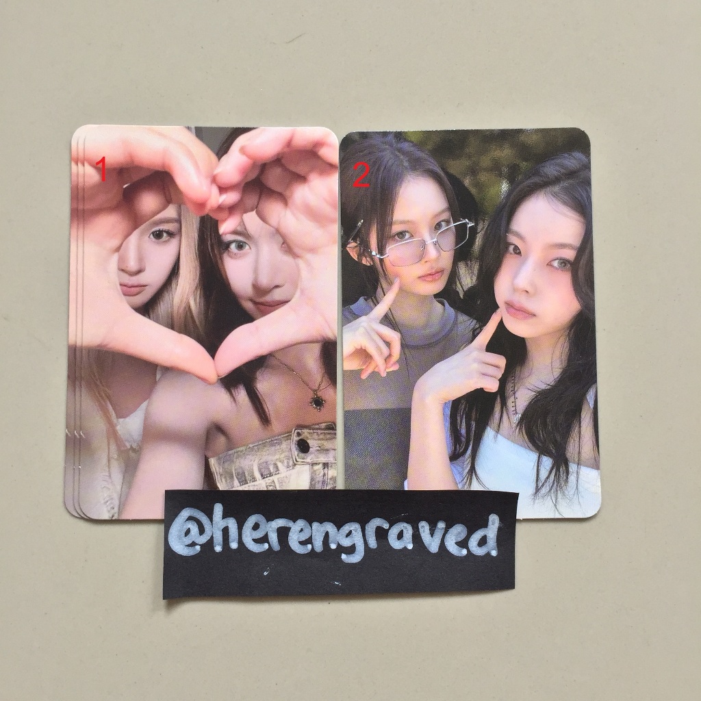 (Ready Stock) Photocard official Nmixx Unit Lily-Sullyoon Sullyoon-Kyujin