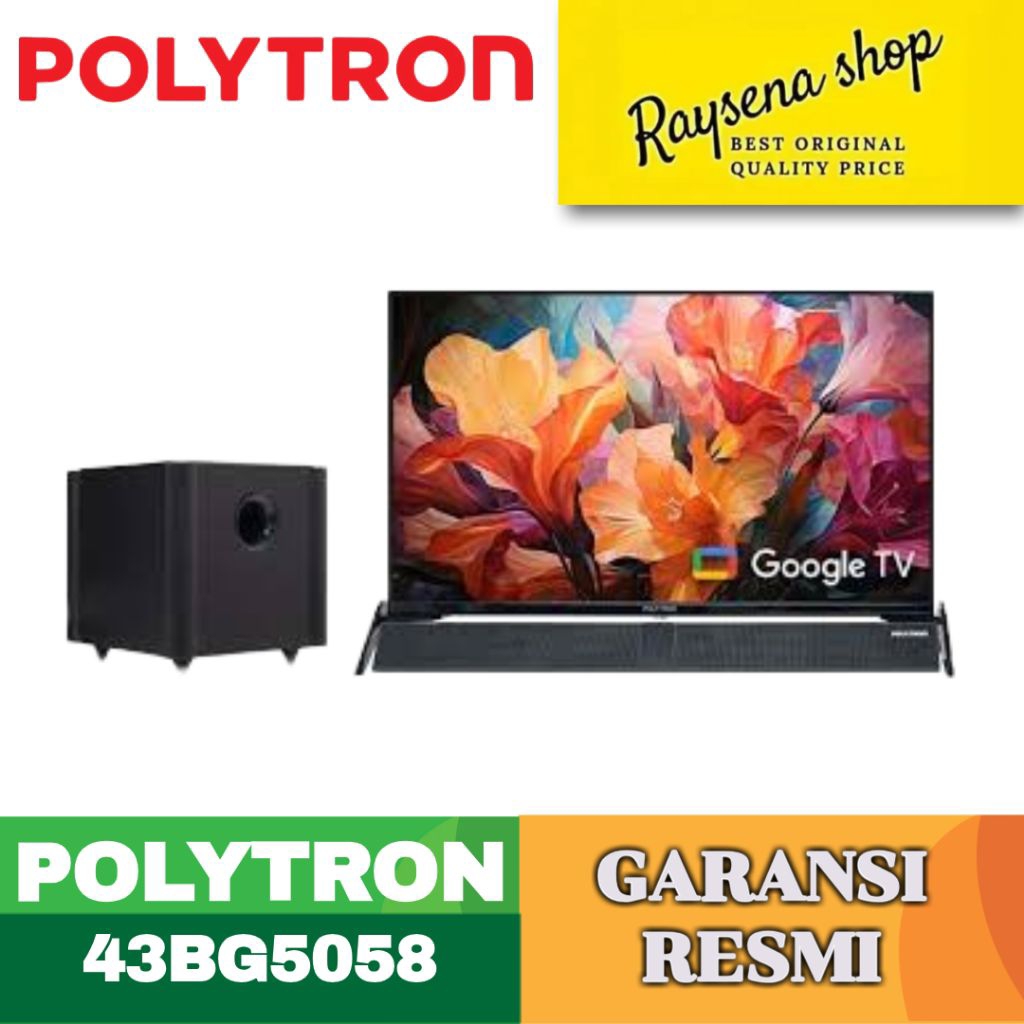 POLYTRON 43BG5058 HD GOOGLE TV SOUNDBAR 43 inch