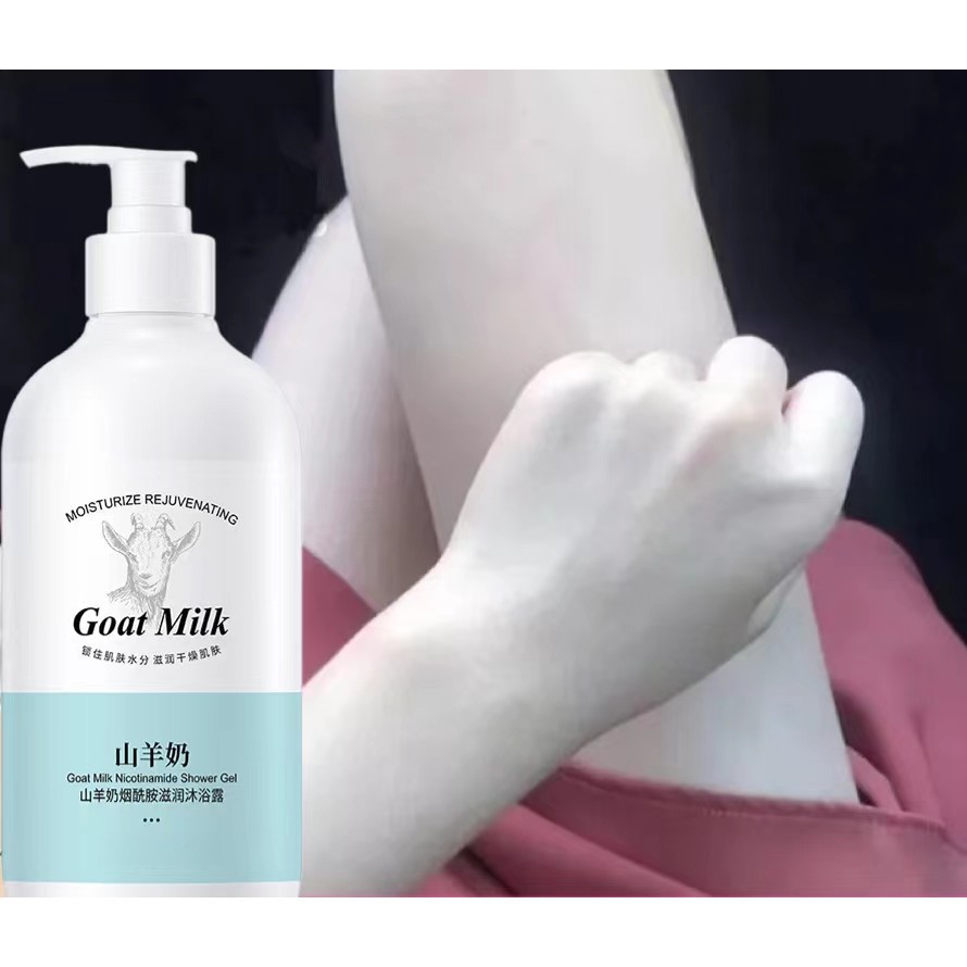 Sabun Goat Milk original Sabun Niacinamide Body Badan Sabun Mandi Cair Shower Gel Whitening Sabun Lu