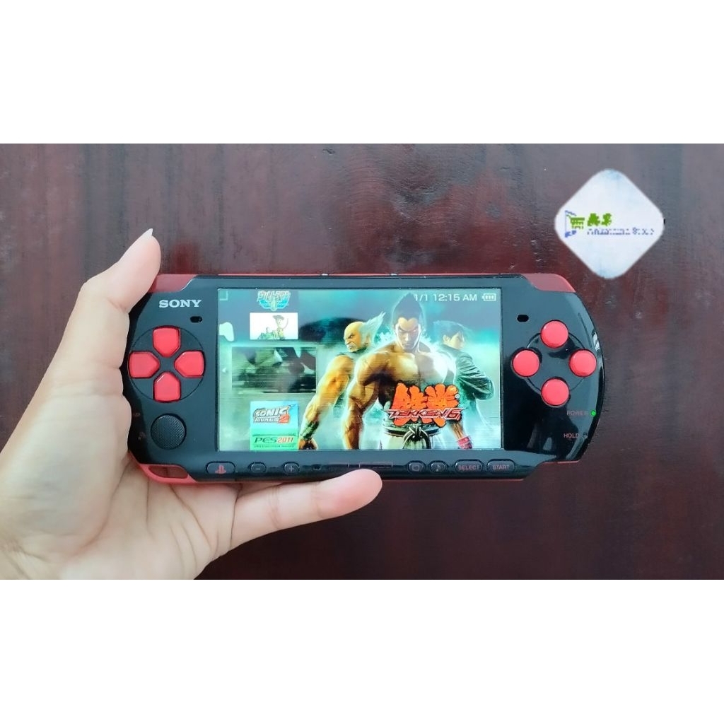 Sony PSP Seri 3001 Hitam-Merah (Rare)