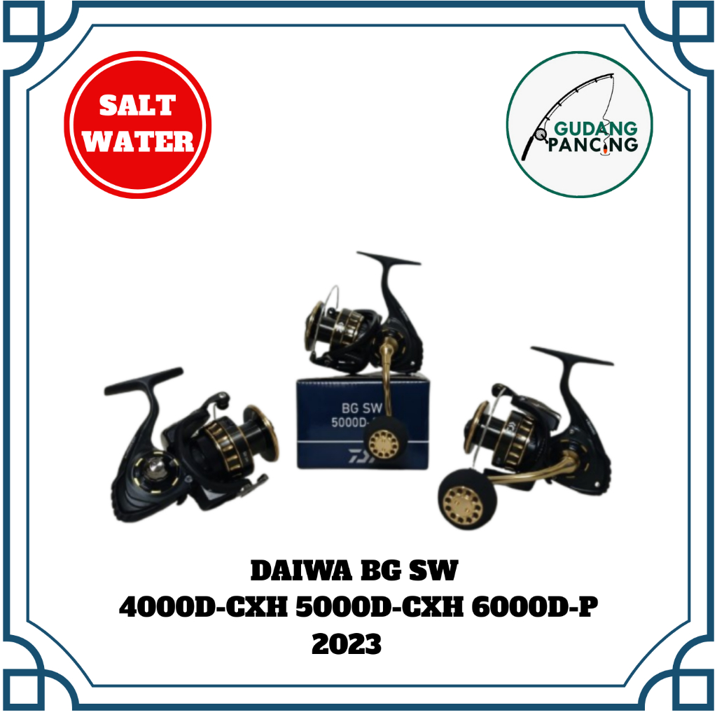 Reel Pancing Spinning Daiwa BG SW 2023 4000D-CXH 5000D-CXH 6000D-P