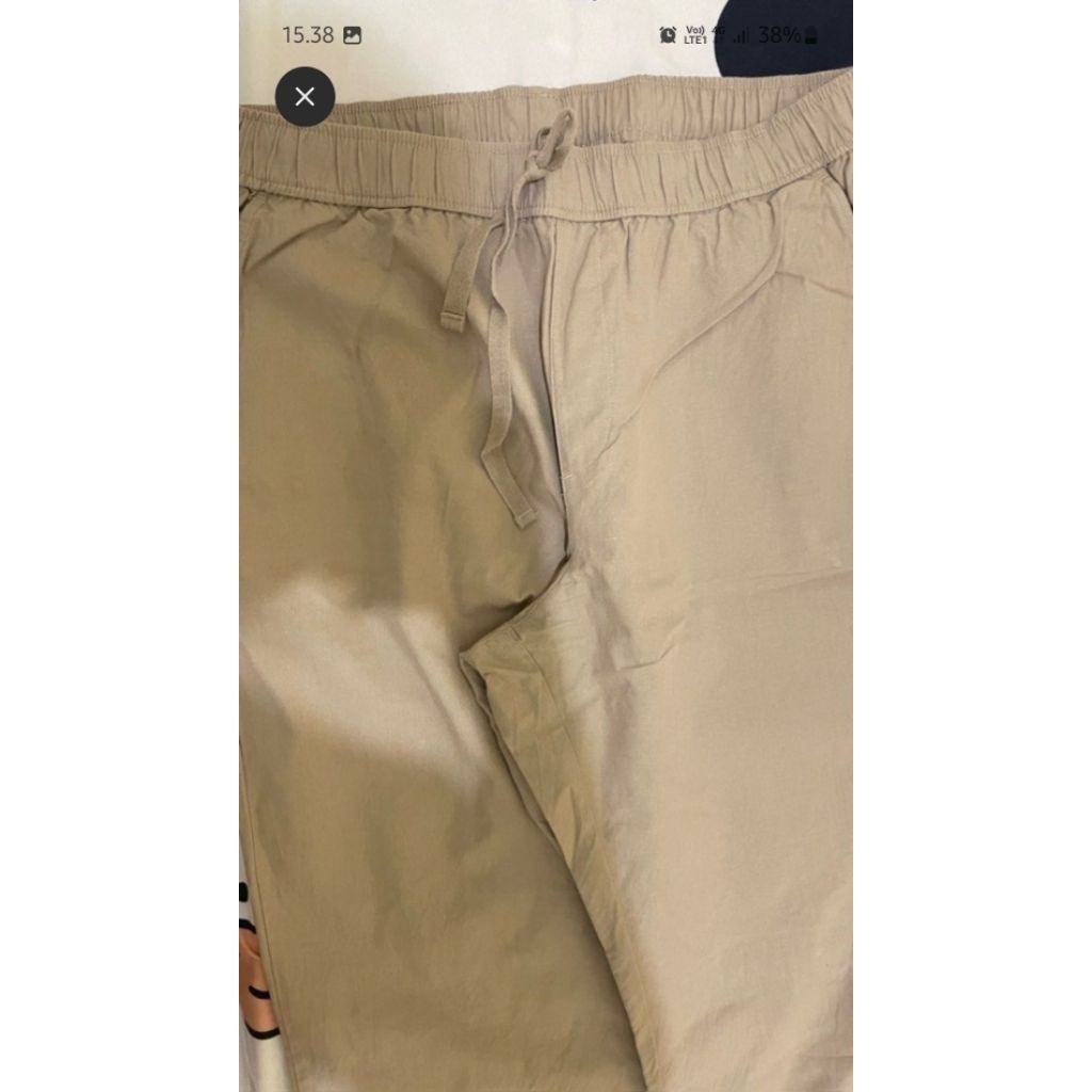 Preloved celana katun ankle rileks uniqlo