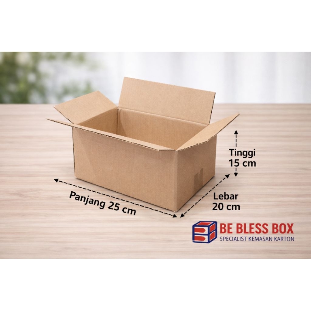 Karton Box Ukuran 25x20x15cm Kardus Packing