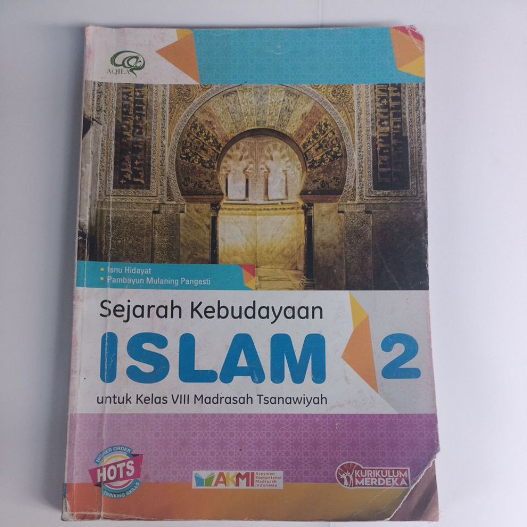 buku SKI sejarah kebudayaan Islam kelas 2/8 SMP Aqila kurikulum merdeka