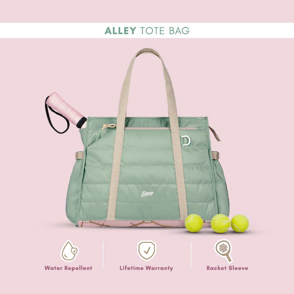 Bigmo Alley Totebag Minty Tas Tenis-Padel (Tas Olahraga) Water-Repellent