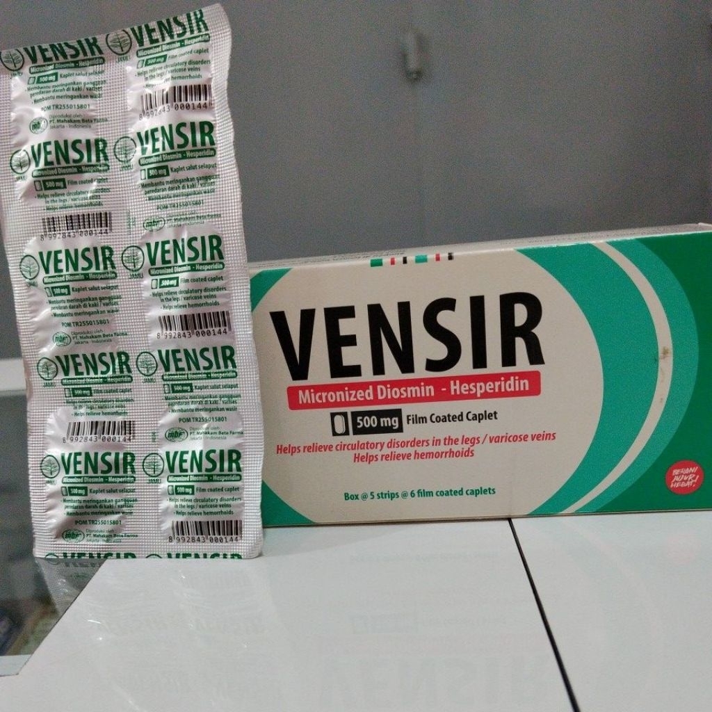 VENSIR | MICRONIZED DIOSMIN & HESPERIDIN | 500mg  Kaplet salut selaput |