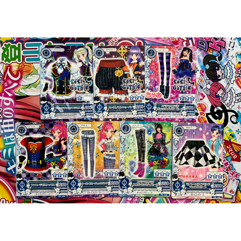 Kartu Aikatsu Promotion Card Jepang Yurika Todo Sumire Hikami Seira Otoshiro Loli Gothic Swing Rock 