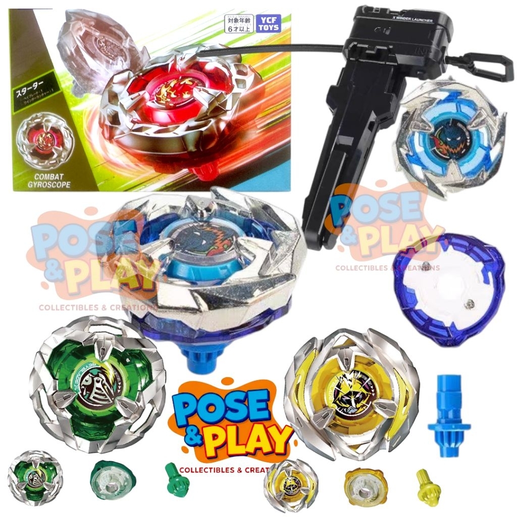 Mainan Gasing Murah 1 Set Metal Master Fighter Gangsing Combat Gyroscope