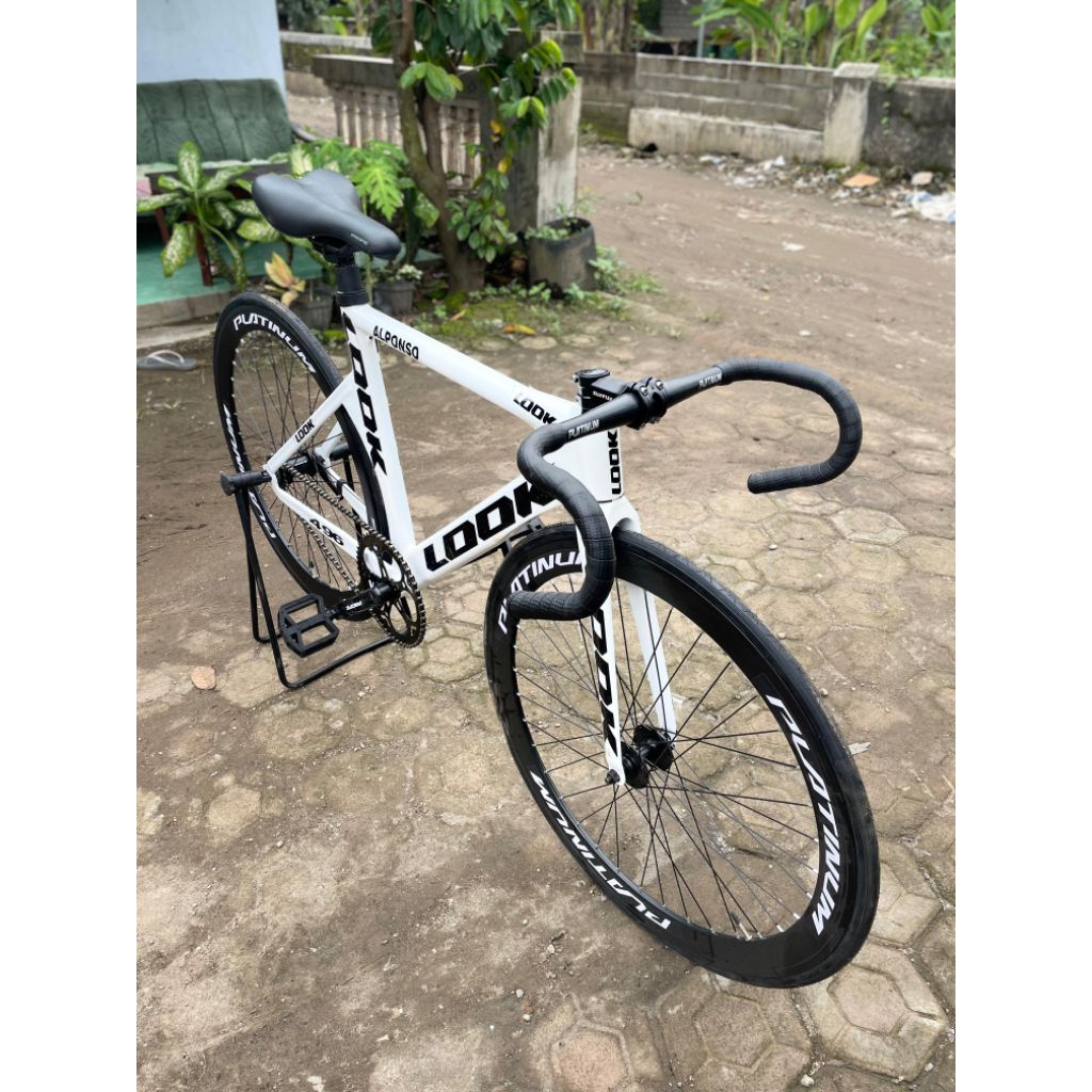 Sepeda fixie look Putih