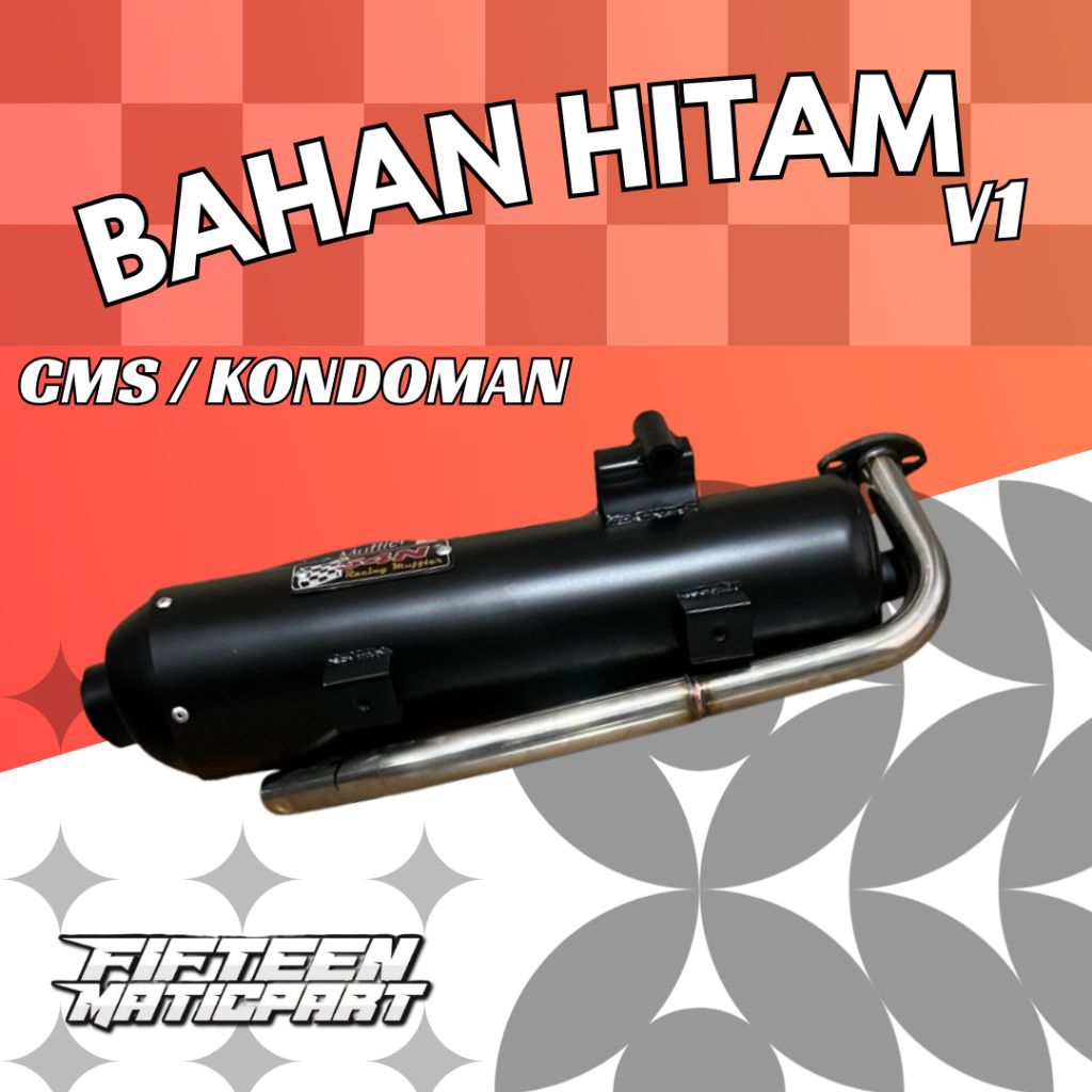 KNALPOT COPY CMS “BAHAN” 54N Vario 125/150/160,PCX 150/160,NMAX/AEROX NEW,STYLO,BEAT SERIES,MIO KAQR