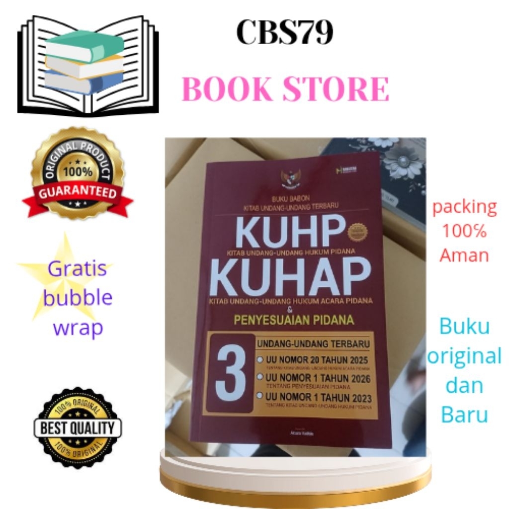 Buku KUHP & KUHAP Edisi Terbaru