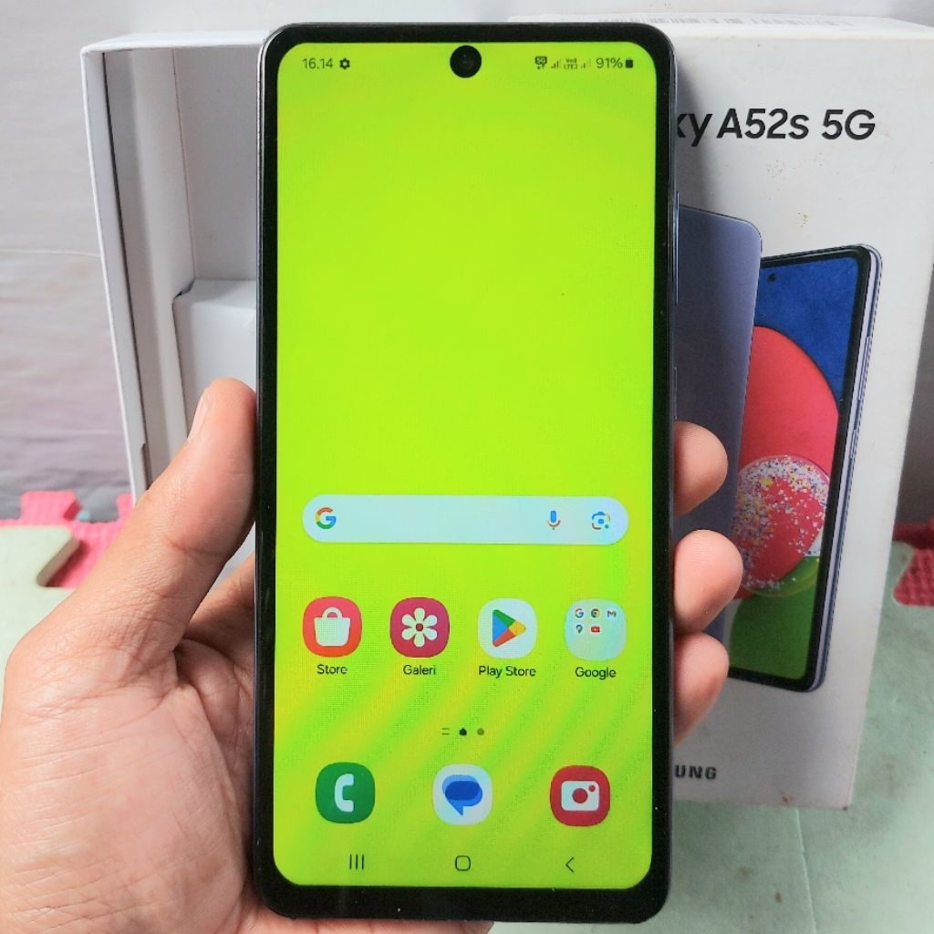Handphone Hp Samsung Galaxy A52S 5G Second Ram 8/256 GB NFC Eks Resmi Sein