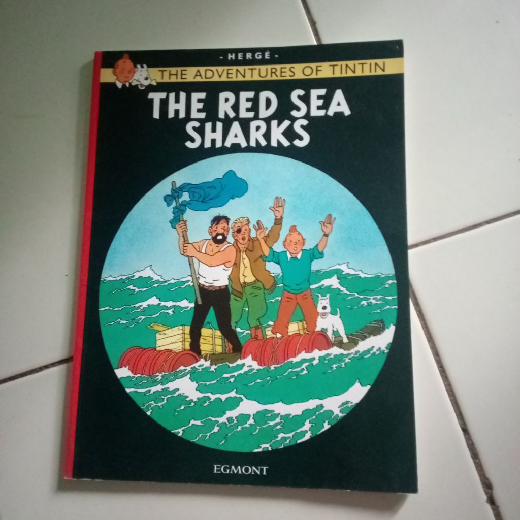 komik Adventure of Tintin the red sea shark