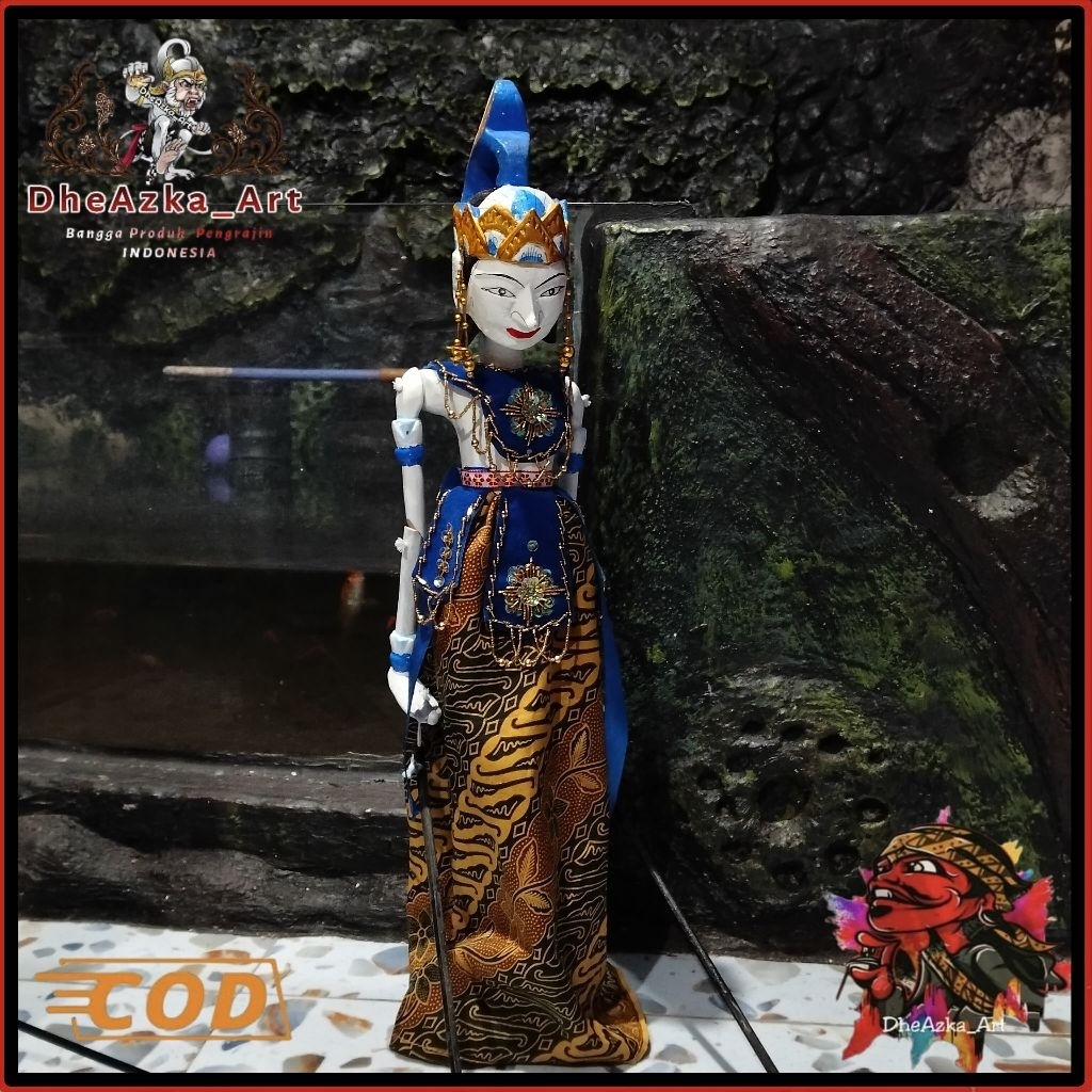 DheAzka_Art Bambang Kaca 55 Elegan & Berwibawa Kualitas Medium Tinggi Stand Siap Pajang Cocok untuk 