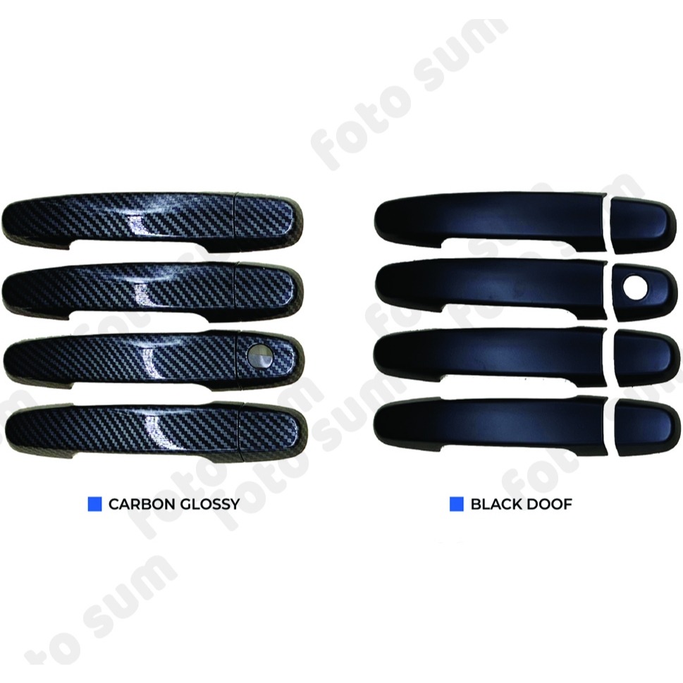 cover hendel MOBIL sirion 2011 sampai 2018 hitam dan carbon TIPE HANDLE NON SMART KEY