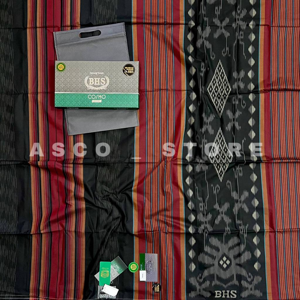 Sarung BHS Cosmo Silver Original Bhs Cosmo Silver Motif Polos Dan Kombinasi