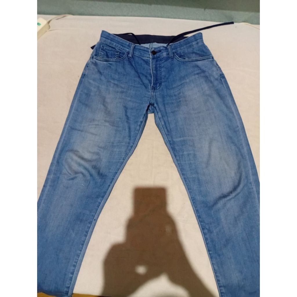jeans uniqlo blue