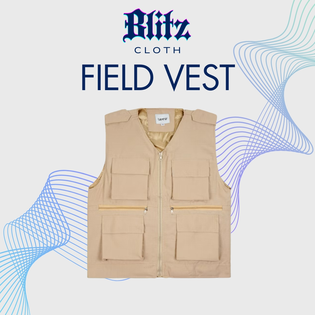 Rompi Vest Tactical King Cream –Vest Cargo Casual Outdoor & Daily