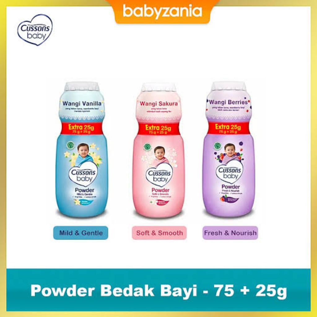 Cusson Baby Powder 75gr - Soft & Smooth, Menutrisi Kulit Bayi