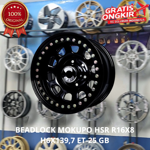 PELEK DAYTONA R16 HSR MOKUPO BEADLOCK VELG MOBIL FORD RANGER RAPTOR HILUX