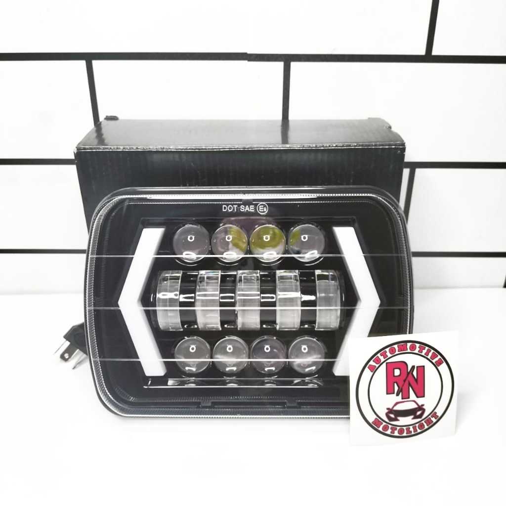 Lampu Kotak Daymaker 5x7 Inch Panah LED – Headlamp Mobil  Super Terang Car