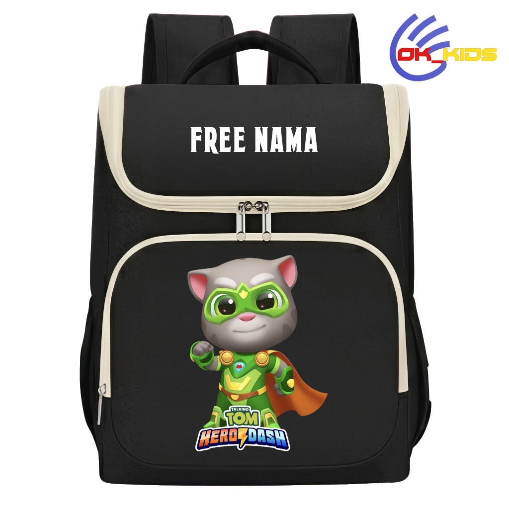 Tas Ransel Anak Talking Tom Hero Dash Gratis Custom Nama