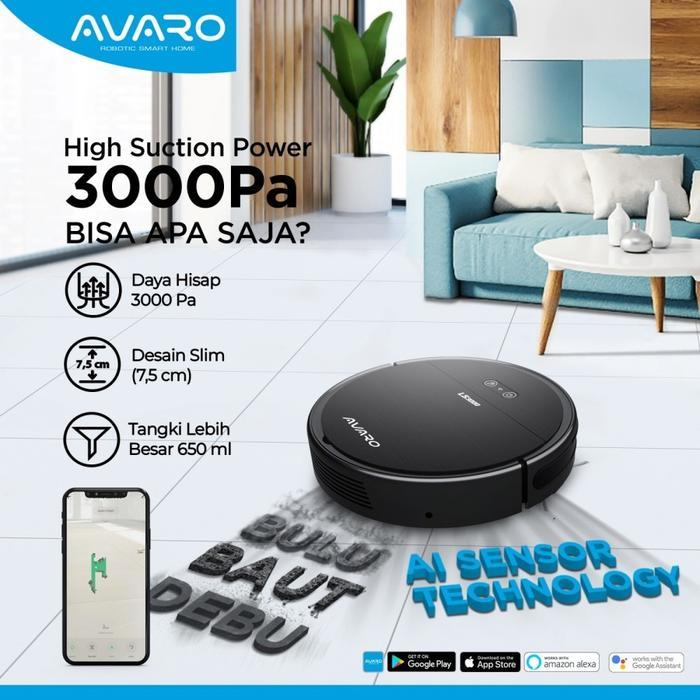 Robot Vacuum Cleaner Advan Avaro Laser Vacuum Cleaner Robot Otomatis