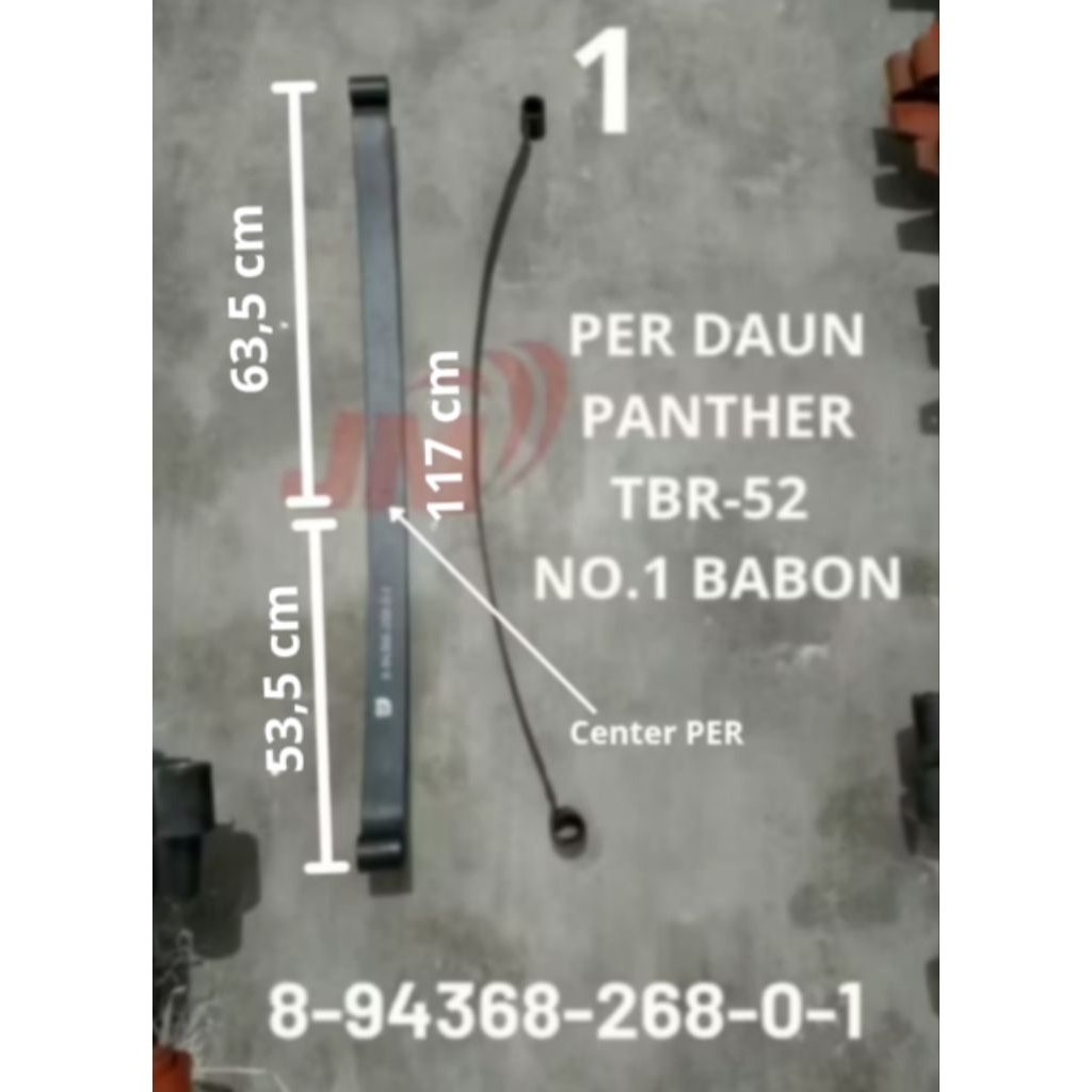 PER Daun No.1 PANTHER OLD GEN1 TBR-52 Non Bushing ( 8-94368-268-0-1 )