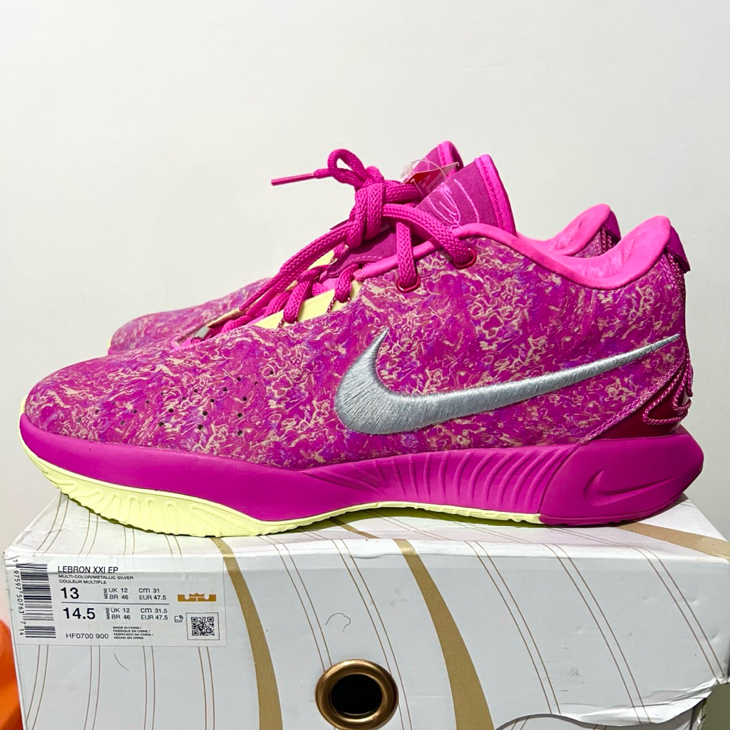 Nike Lebron 21 Pink Multicolour Size 47,5