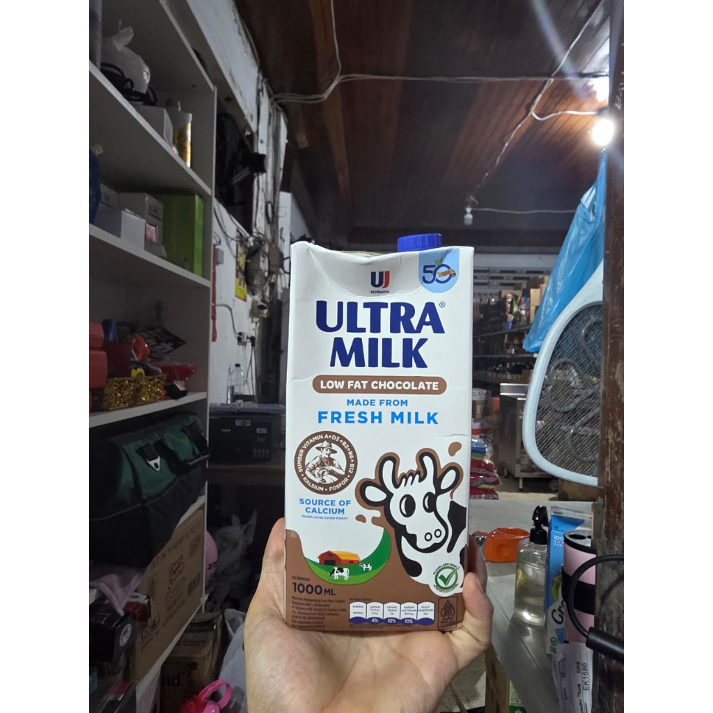Ultra Milk Low Fat Chocolate / Susu Rendah Lemak Coklat Ultra - 1 Ltr