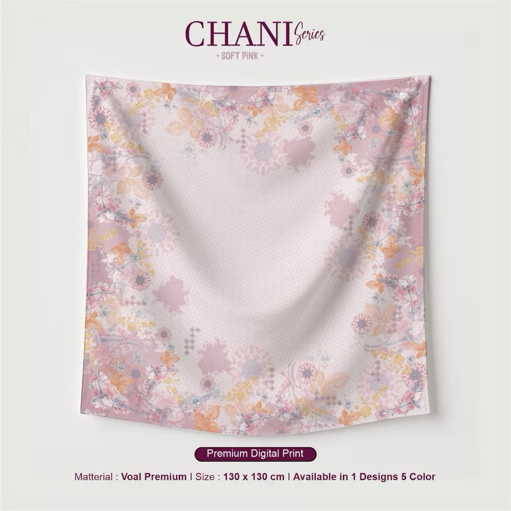 Hijab Segi Empat Motif Jumbo 130x130 Voal Premium