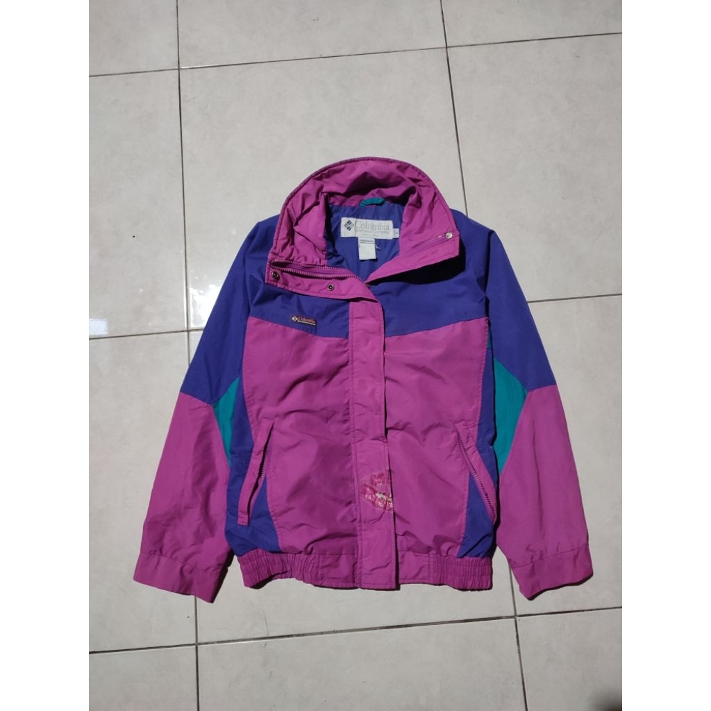 jaket gunung vintage columbia lawas colorblok