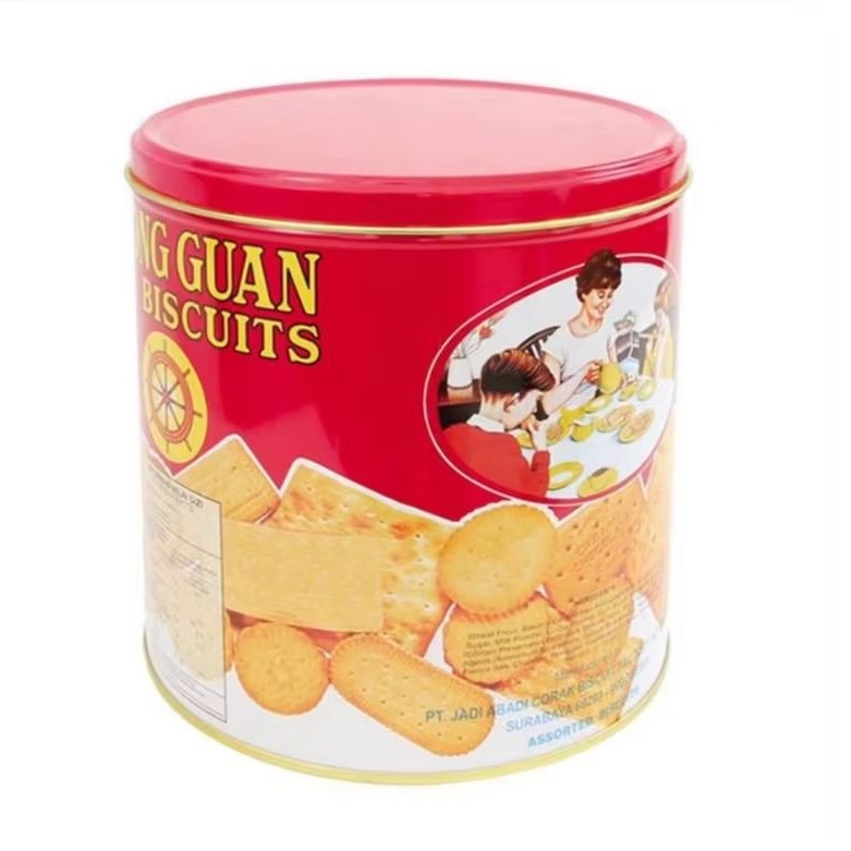 Biskuit Kaleng Assorted kong Guan 650gr - Rasa Tradisional, Pilihan Lezat, Kemasan Praktis
