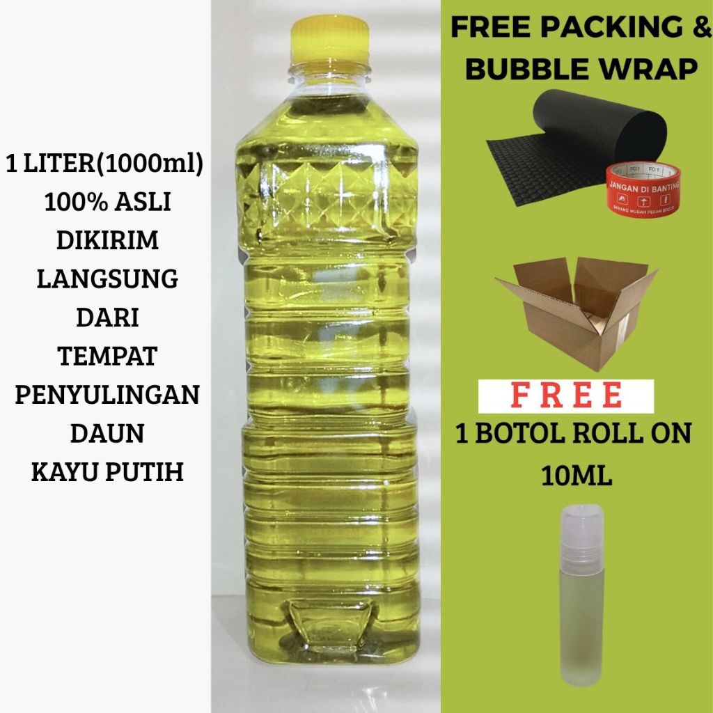 Minyak Kayu Putih Asli Ambon 1 Liter(1000ml) 100%Murni