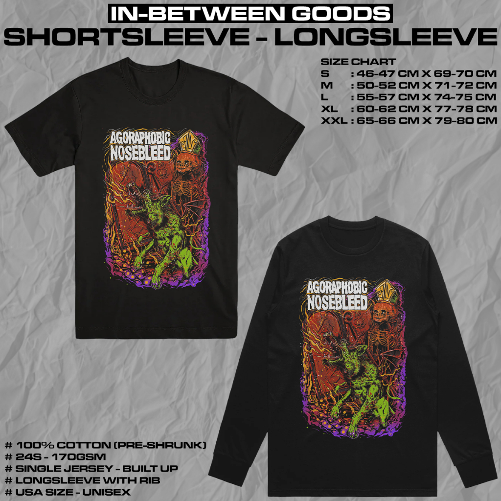 AGORAPHOBIC NOSEBLEED - DOG | T-SHIRT | LONGSLEEVE | GRINDCORE | BAND MERCH