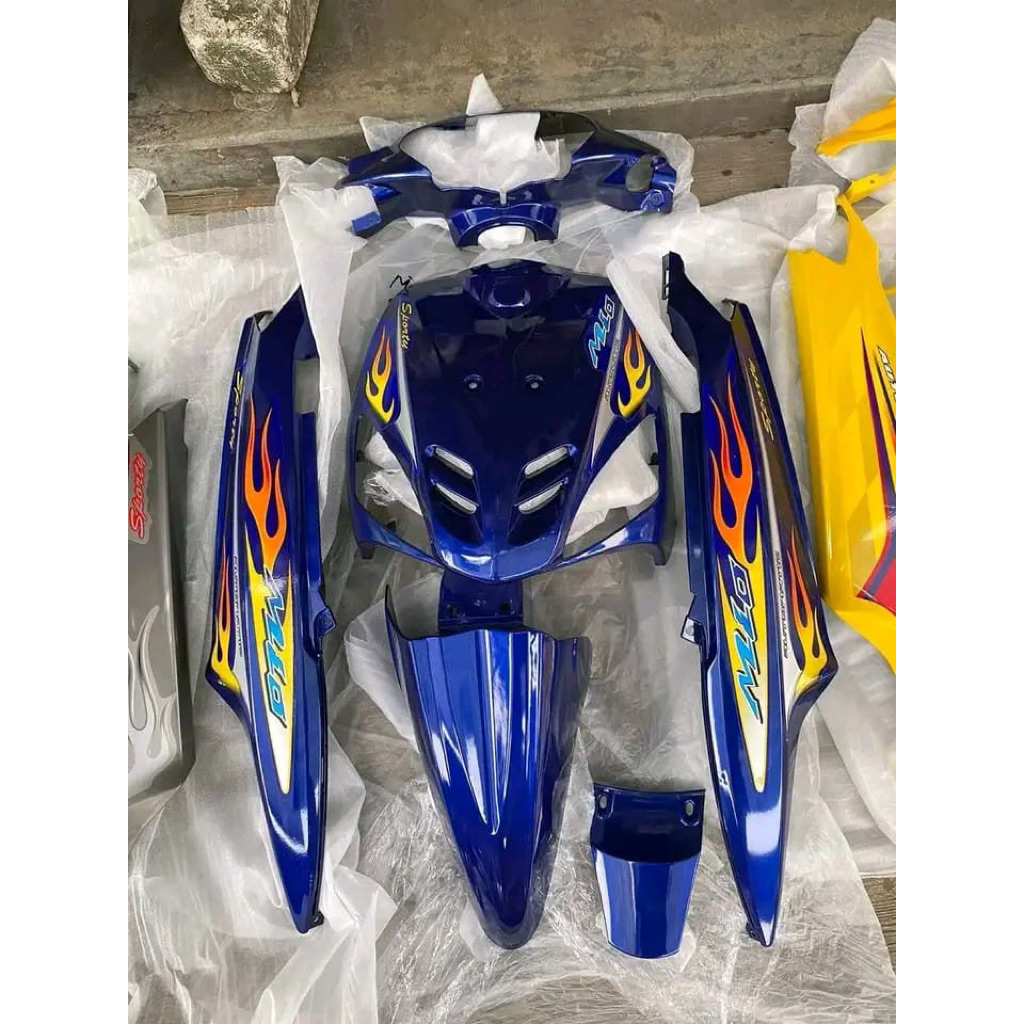 Full set body halus mio sporty warna biru shogun