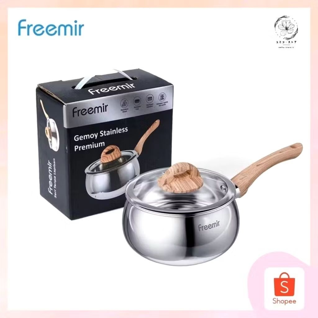 Panci Stainless Steel 16cm - Tahan Karat, Aman Makanan, Desain Elegan
