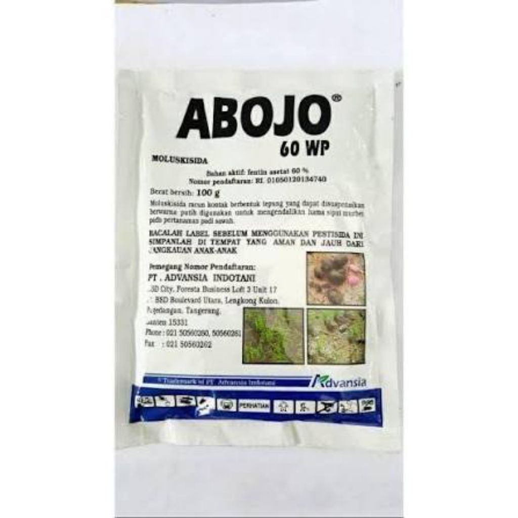 obat Keong siput Abojo 60 wp-100grm