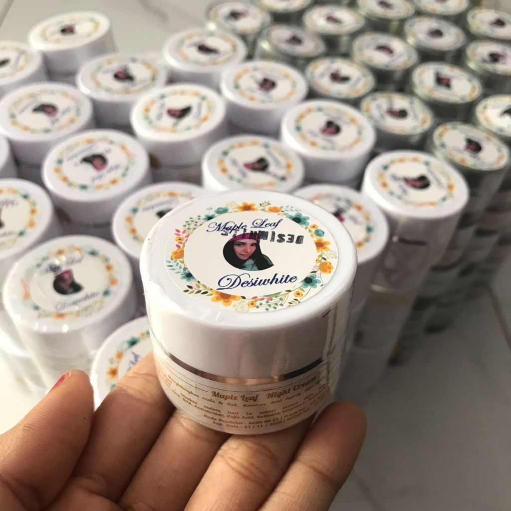 Night Cream Maple Leaf Skincare - Cream Malam Untuk Memudarkan Flek & Mencerahkan