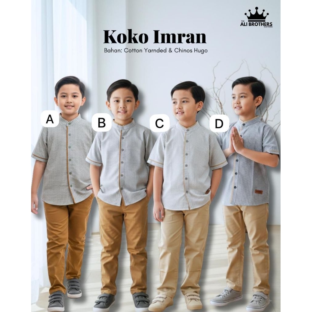 NEOCHIC-Set Koko Imran/Setelan Koko Size 4T-18T