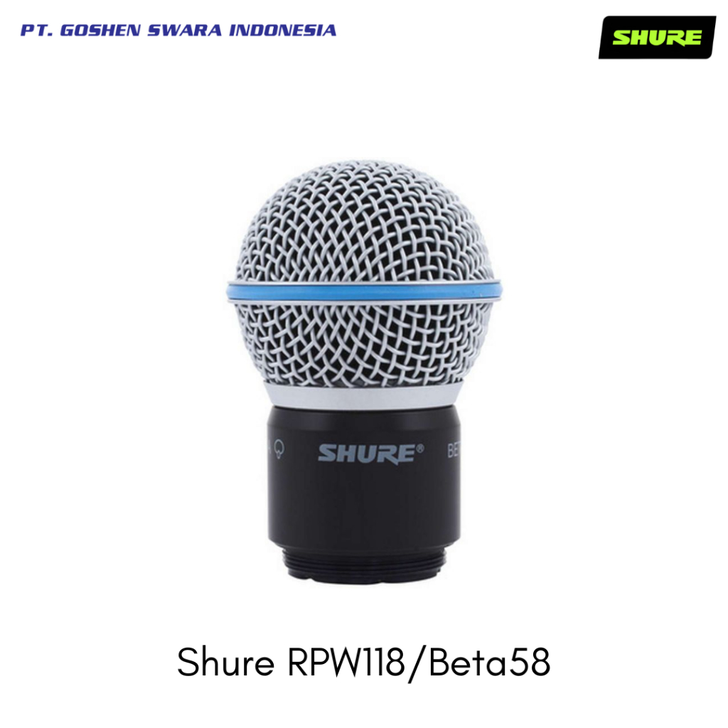 Shure RPW118 Catridge Wireless Beta58A ORIGINAL